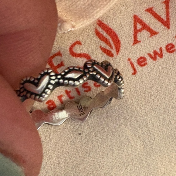 James Avery Silver Heart Band - Picture 4 of 6